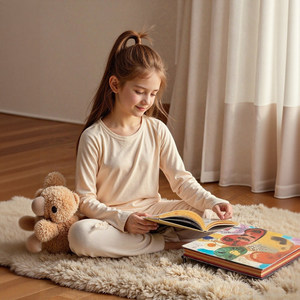 <span class=keywords><strong>Pyjama</strong></span> en fibre de bambou sur mesure Hongbo pour garçons et filles de 1 à <span class=keywords><strong>12</strong></span> <span class=keywords><strong>ans</strong></span>, vêtements de nuit confortables en tissu éponge pour l'hiver - Product Image 2