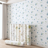 Autocollant mural 3D moderne en forme de feuille verte, auto-adhésif, imperméable, pelable, insonorisant pour appartement
