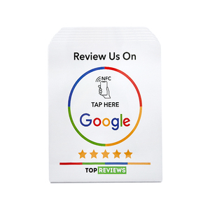 Support de table personnalisé vierge pour carte de commentaires Google, support NFC personnalisé pour réseaux sociaux et menu de restaurant - Product Image 3