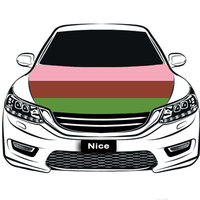 Housse de capot de voiture personnalisée en polyester arc-en-ciel pour Gynesexuals et Gays, protection anti-poussière pour défilés et salons automobiles, symbole de fierté Gynesexual