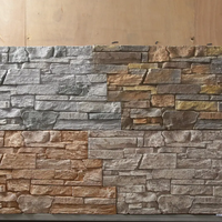 Panneau mural en pierre artificielle PU moderne, durable, léger, facile à installer, écologique, imperméable, ignifuge, utilisation intérieure/extérieure 3D