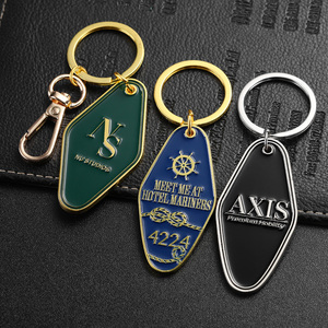 Hot Khách Sạn Móc Chìa Khóa Biểu Tượng Tùy Chỉnh Thư Số Kẽm Hợp Kim Kim Loại Keyring Keychain 3D Vàng Bạc Men Motel <span class=keywords><strong>Keyholder</strong></span> Với Móc - Product Image 5