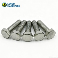 LEKON Vente en gros de boulons à tête hexagonale M12 en acier inoxydable, boulons à tête hexagonale à six pans pour la fixation des composants automobiles