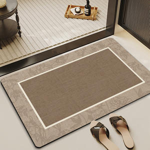 Tapis de bain Kiyono rectangulaire absorbant, antidérapant, séchage rapide, design minimaliste pour l'entrée de la salle de bain - Product Image 4