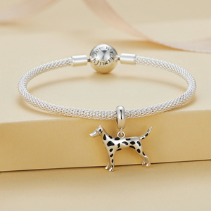 Colgante de Mascota de Plata de Ley 925 para mujer, colgante de perro Bulldog, Animal, caniche, Dálmata, apto para pulsera, collar artesanal, regalo de cumpleaños - Product Image 5