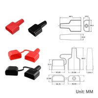 4 buah 50a 600v untuk Anderson Plug 1 2 generasi penutup pelindung konektor daya konektor karet kedap air Pvc casing lengan karet