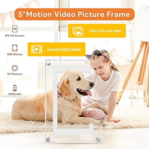 Marco de Fotos Digital WiFi Crystal con Pantalla Táctil IPS de 5 Pulgadas, Pantalla HD, Rotación Automática, Comparte Fotos - Product Image 2
