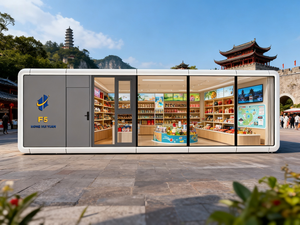บ้านสำเร็จรูปกันน้ำ F5 บ้านหลังเล็กหรูหรา 2 ห้องนอน พร้อมระบบสมาร์ทโฮม บ้านแคปซูลเหล็กสำนักงาน F5 - Product Image 3