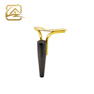 Patas de Muebles Populares, Soportes de Hierro, Patas de Sofá Metálicas Doradas/Cromadas para Muebles de Cocina, Hotel y Dormitorio - Product Image 1