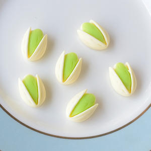ถั่วพิสตาชิโอเรซินขนาดเล็กจำลองทรงหลังเบี้ยทรงหลังแบนเครื่องรางอาหาร<span class=keywords><strong>ปลอม</strong></span>งานฝีมือสมุดภาพงานฝีมือ DIY อุปกรณ์ตกแ<span class=keywords><strong>ต</strong></span>่ง<span class=keywords><strong>บ</strong></span>้าน<span class=keywords><strong>ต</strong></span>ุ๊กตา100ชิ้น - Product Image 6