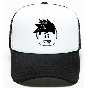 Gorra de béisbol al por mayor con diseño de letras inspirado <span class=keywords><strong>en</strong></span> anime, estilo sencillo, temática <span class=keywords><strong>Roblox</strong></span>, malla y visera corta. - Product Image 3