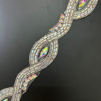 2024 Carnaval Party Dressing Strass Garnitures Cristal Chaîne Ruban Décoration