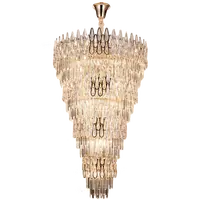 Lampadari di cristallo rotondi moderni ampiamente usati waterdrop lampadari a Led moderni e moderni