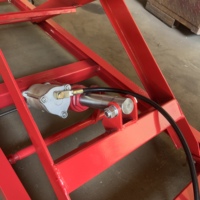 Table élévatrice hydraulique pour moto CE 1000LB OEM, élévateur à ciseaux pour moto OEM, table de réparation pneumatique en acier, table de levage à air