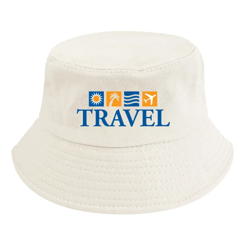 Fashion Designer Reversible Branded Travel Agent Custom Team Hat Tourist Agent Promotion Bucket Hat
