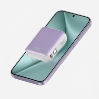 Mini chargeur portable compact à charge rapide 10000mAh grande capacité avec câble intégré et écran LED numérique