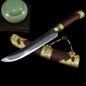 Couteau de cuisine étendu personnalisé en usine chinoise avec gaine en séquoia couteau à <span class=keywords><strong>saumon</strong></span> en acier inoxydable forgé couteau de cuisine - Product Image 2