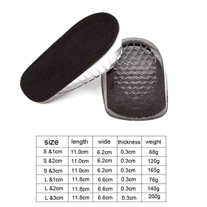 Tăng chiều cao Silicone gót chân nâng lót Silicone tăng chiều cao giày chèn 3cm chiều cao tăng đế ha00601 - Product Image 4