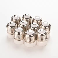 Adaptateur de douille E27 vers E14 pour ampoule LED, convertisseur de douille à vis, adaptateur de douille pour ampoule LED, douille à vis blanche