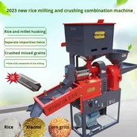 Machine à décortiquer le riz domestique Xianghong - Broyeur de riz automatique motorisé - Acier inoxydable 304 - 2,2 kW 220 V