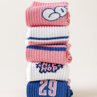 Chaussettes de sport personnalisées en coton écologique respirant pour femmes, jeunes et enfants, avec logo brodé et impression numérique