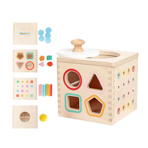 Matériaux Montessori arc-en-ciel <span class=keywords><strong>tambour</strong></span> tournant musical bébé jouets jouet éducatif bois Montessori avec cloche - Product Image 2