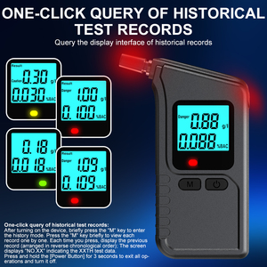 Détecteur d'alcool portable haute précision, piles AA. Grand écran LCD. Annonce vocale. Appareil de test pour les personnes ivres. - Product Image 4