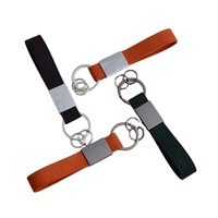 Gantungan Kunci Mobil Suede Mewah Berkualitas Tinggi, Gantungan Kunci Pasangan yang Dapat Dipersonalisasi dengan Tali Lanyard, Gantungan Kunci Kulit