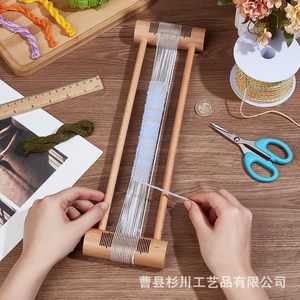 เครื่องทอผ้าไม้ขนาดใหญ่ ของเล่นทอมือสำหรับเด็กและผู้ใหญ่ - Product Image 2
