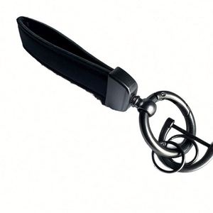 Llavero de Cuero PU Genuino con Logotipo Personalizado al por Mayor, con Hebilla de Herradura, Soporte Metálico para Llaves de Coche, Regalo - Product Image 1