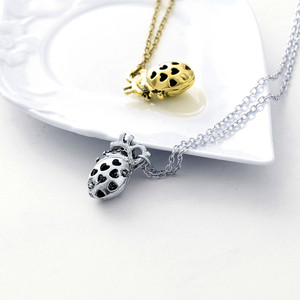 Hợp kim đồng giải phẫu Organ tim mặt dây chuyền kim loại Chuỗi vòng cổ mề đay Vòng cổ cho nam giới sinh nhật với Vàng và Bạc - Product Image 2