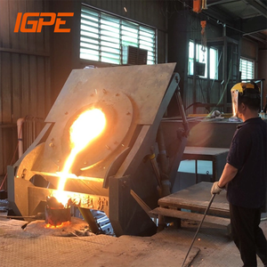 100KG 500KG 1000KG 2000KG Four à induction à fréquence moyenne Four de fonderie Four de fusion de fer - Product Image 1