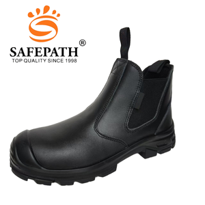 Fabrieks Anti-Smashing Anti-Doorprik Koeienhuid Chelsea Stalen Teen Waterdichte Heren Industriële Schoenen Werkveiligheidsschoenen - Product Image 6