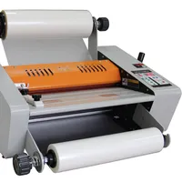 SIGO SG-380 गर्म प्रेस laminator ठंड रोलर प्रेस laminating मशीन