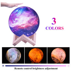 Lampe led imprimée d'un côté représentant la lune, tunique magnétique flottante, disponible dans 7 couleurs, luminaire décoratif d'intérieur, nouveau modèle <span class=keywords><strong>de</strong></span> luxe, USB, - Product Image 4