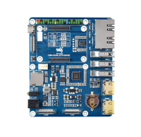 Nueva placa base Original Raspberry Pi CM4 Dual Gigabit Ethernet PCIe PoE USB M.2 SSD compatible con Industrial Edge Computing