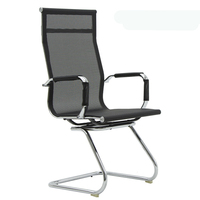 Fauteuil de bureau de luxe moderne avec dossier en treillis, chaise de bureau pivotante à vérin à gaz en cuir, Silla De Oficina