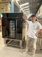 Fourniture directe d'usine panneau de commande numérique électrique gaz support rotatif four à Pizza chariot Machine de cuisson à Air chaud