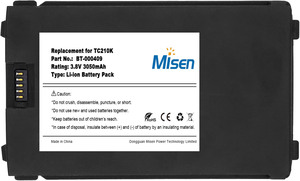 Batterie de remplacement rechargeable Misen Premium 3.8V 3050mAh 5200mAh pour scanner de codes-barres Zebra <span class=keywords><strong>TC21</strong></span> TC210 TC210K <span class=keywords><strong>TC26</strong></span> TC26AK - Product Image 3