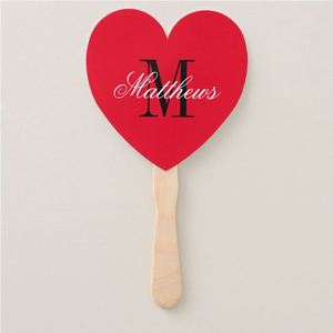 Abanico de Papel Portátil con Forma de Corazón, Hecho a Mano, Impresión Personalizada a Todo Color por Ambos Lados, para Promociones, Precio de Fábrica, Venta Caliente de Verano - Product Image 3
