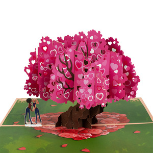 Carte romantique 3D pop-up Arbre d'amour, écologique, pour la Saint-Valentin, anniversaire, couple, carte de vœux, déclaration d'amour douce - Product Image 6