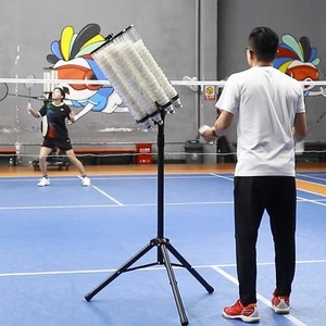 Collecteur de balles de badminton Idibao, support trépied métallique à fréquence réglable pour terrains d'entraînement - Product Image 2