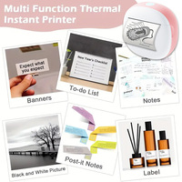 Mini imprimante thermique portable pour étiquettes, imprimante de poche pour notes