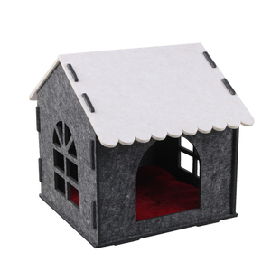 הרגיש אוהל חתול בית ארבע עונות חום סגור לחיות מחמד ביתי ריהוט חתול מחמד המיטה - Product Image 6