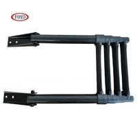 Échelle télescopique en fibre de carbone FOYO, super légère, haute résistance à la corrosion, accessoires marins pour yacht et bateau