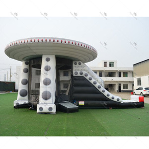 บ้านลมเป่าลมรูปจานบินยูเอฟโอพร้อมสไลเดอร์สำหรับเช่าจัดงานปาร์ตี้เด็ก - Product Image 4