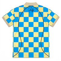 Maillot de football personnalisé en gros, motif écossais par sublimation, respirant, en polyester, style rétro, unisexe