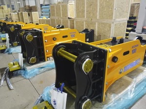 Ciseaux hydrauliques Soosan SB100, burin de 150 mm, marteau de construction jaune pour excavatrices de 25T-30T - Product Image 3