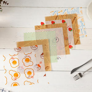 Papel absorbente de aceite desechable para freidora de aire de grado alimenticio KLH239 al por mayor, tapete antiadherente impreso para hornear aperitivos en cocina - Product Image 6