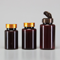 Bouteilles en plastique vides personnalisées de 120 ml, 150 ml, 200 ml pour comprimés de vitamines et médicaments avec bouchon à vis/bouchon à clapet